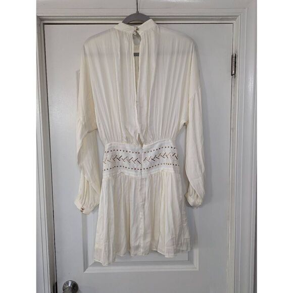 Ramy Brook Stella‎ Corset Mini Dress women's size small cream gold - Picture 12 of 16